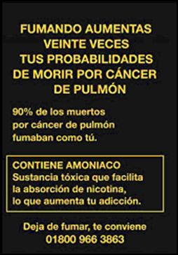 Mexico 2009 Health Effects lung - lung cancer, lived experience, quitting (Back)